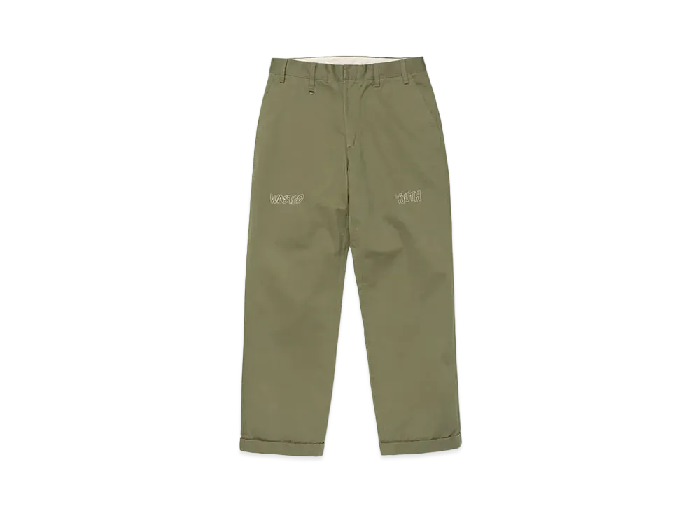 Wasted Youth Chino Pants "Olive Drab" / VERDY