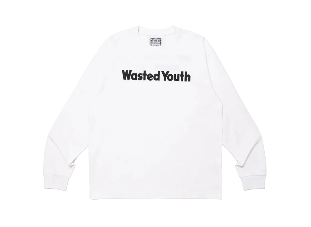 Wasted Youth Long Sleeve T-Shirt #2 "White" / VERDY
