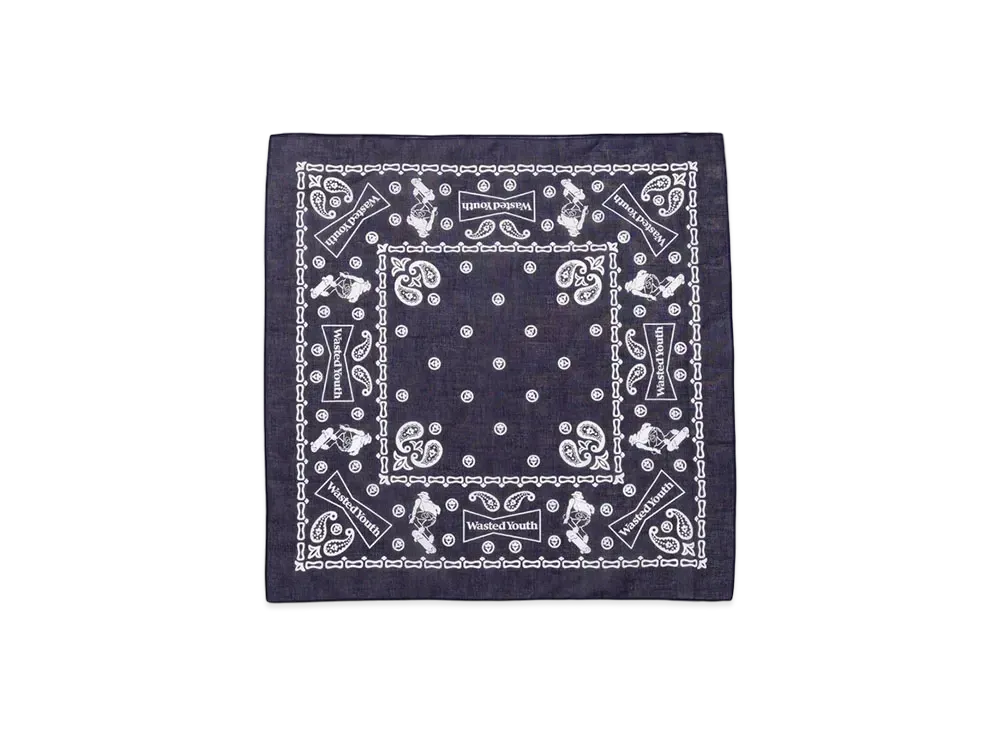 Wasted Youth Bandanna "Navy" / VERDY
