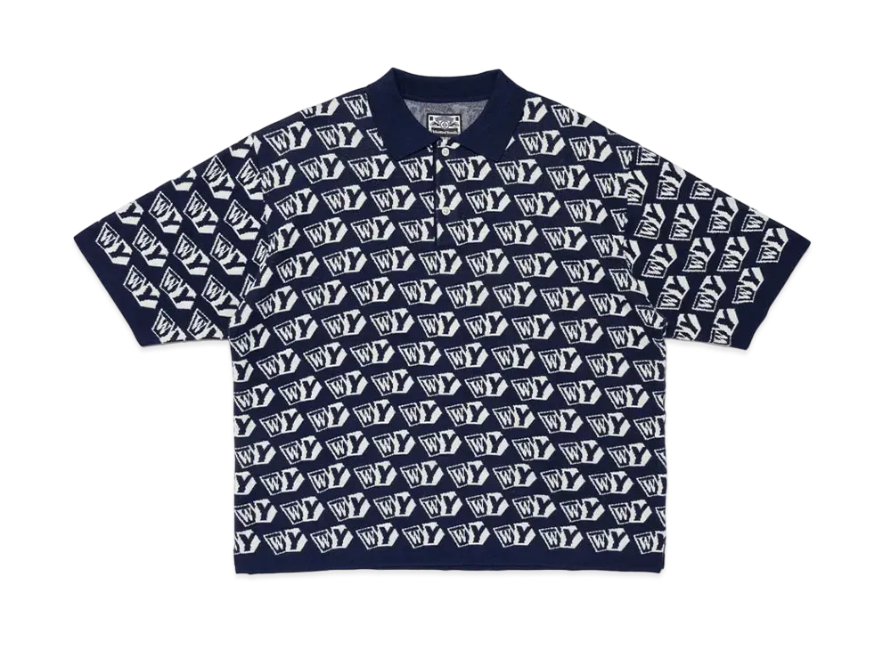 Wasted Youth Knit Polo S/S "Navy" / VERDY