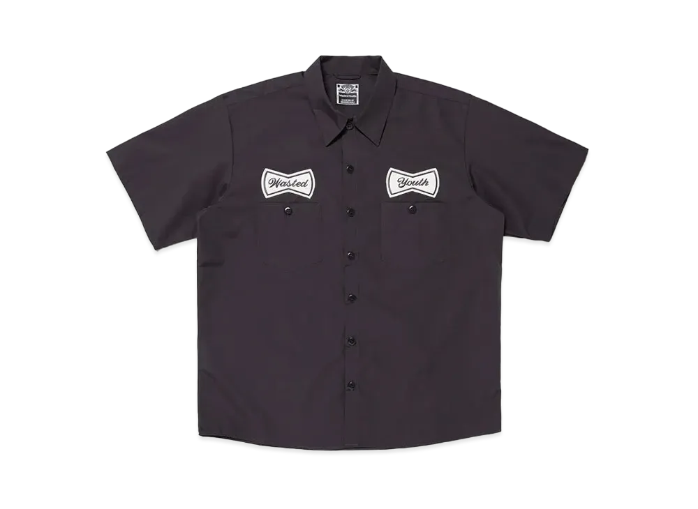 Wasted Youth Work Shirt S/S "Gray" / VERDY