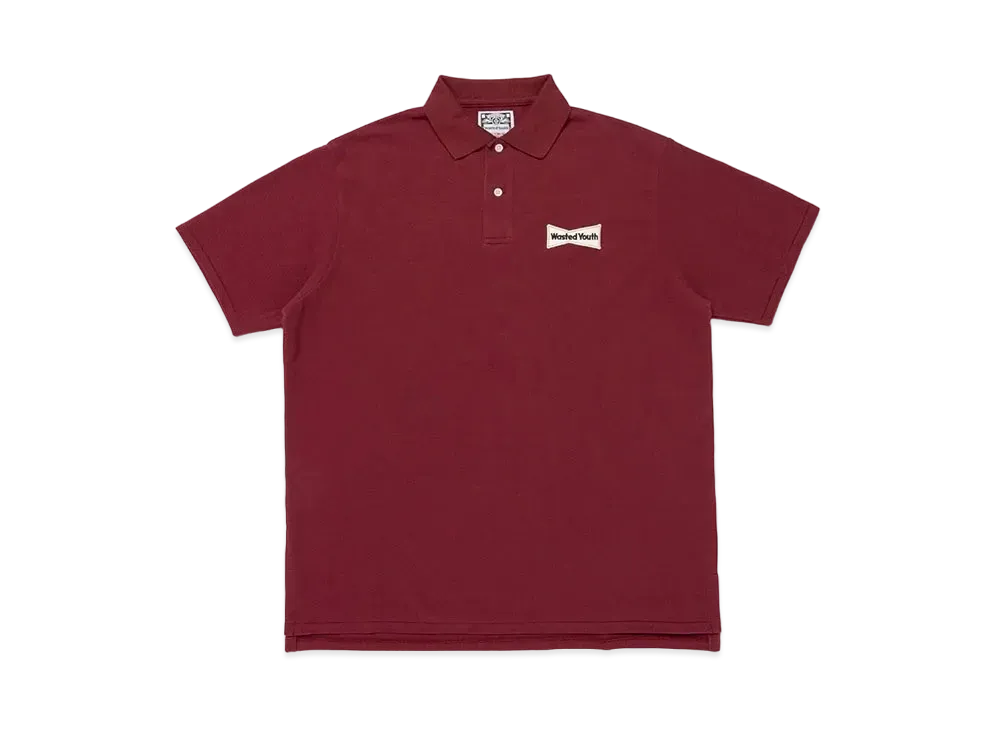 Wasted Youth Big Polo Shirt "Burgundy" / VERDY