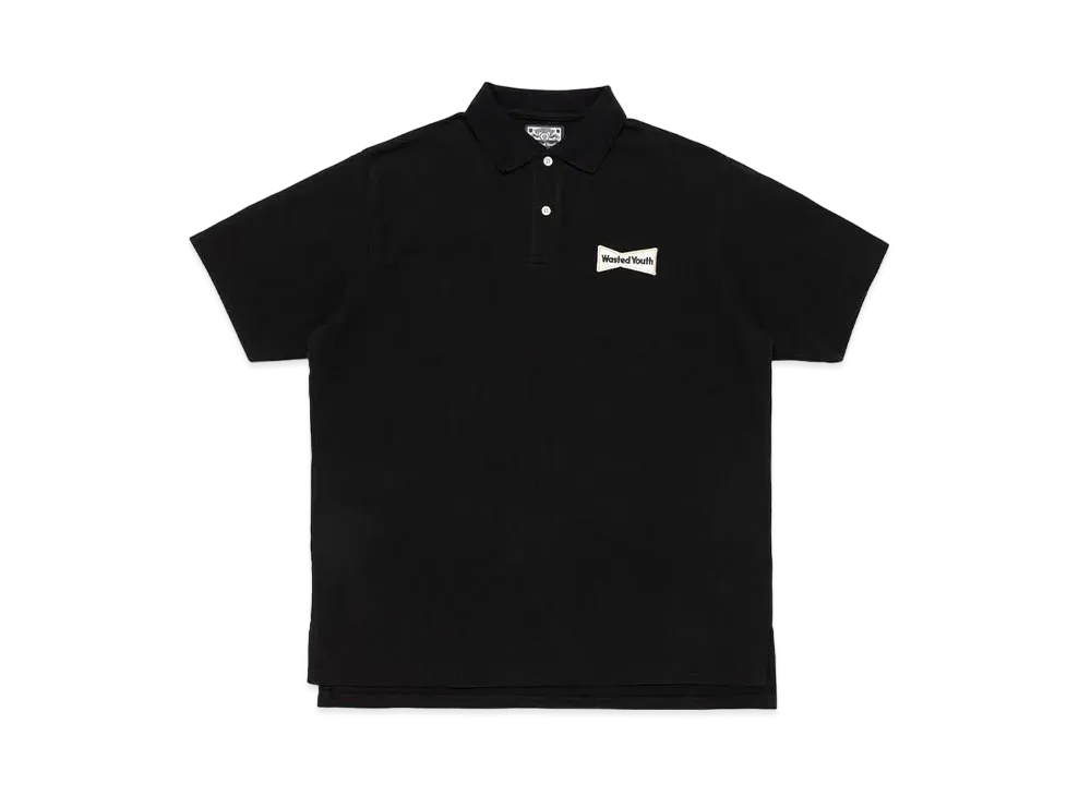 Wasted Youth Big Polo Shirt "Black" / VERDY