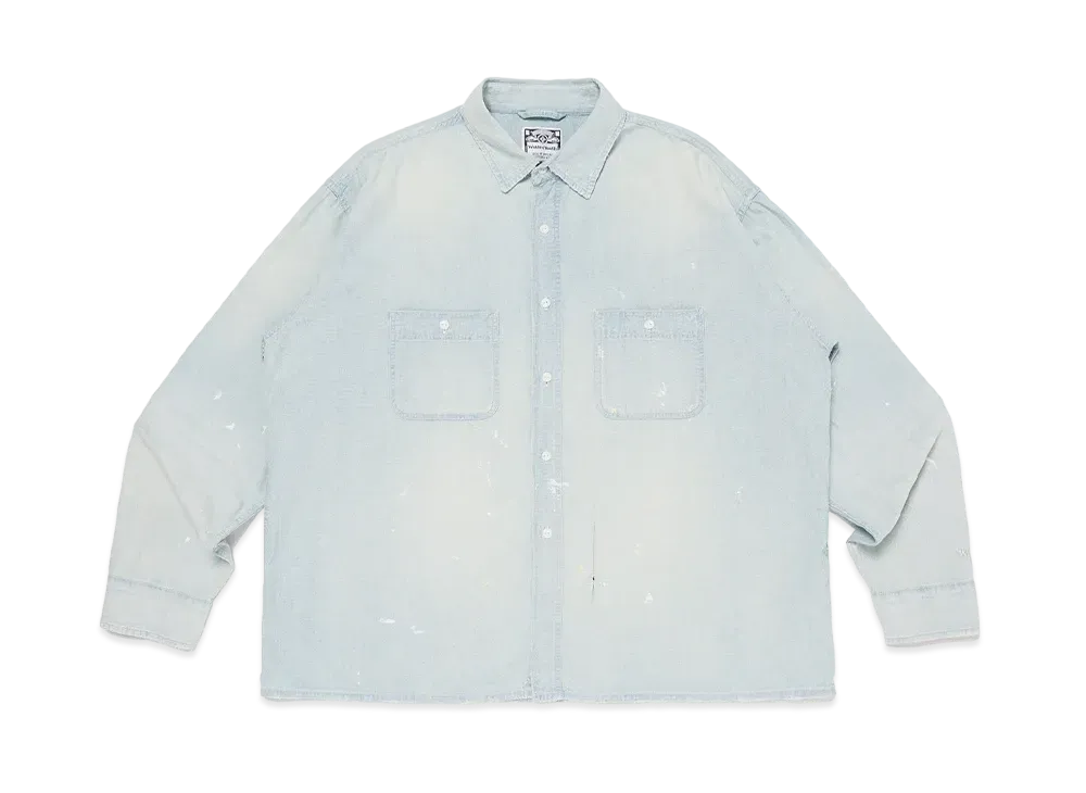 Wasted Youth Chambray Work Shirt "Blue"