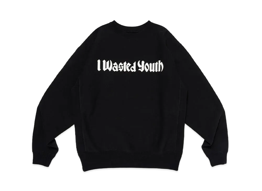 Wasted Youth Heavy Weight Sweatshirt #2 "Black"
