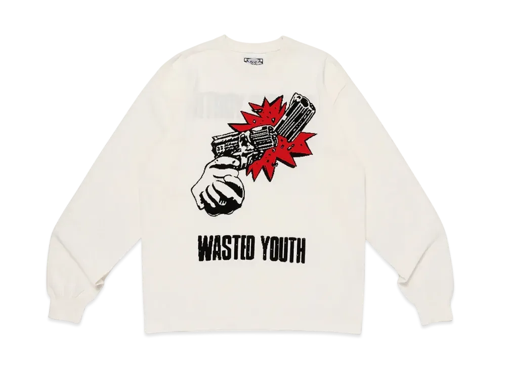 Wasted Youth Jacquard Knit "White"