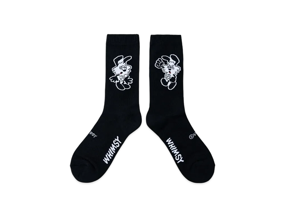 Verdy x Whimsy Vick Socks "Black"