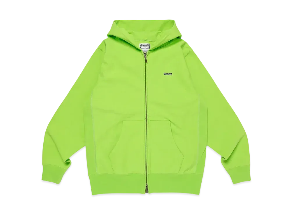 Wasted Youth Heavy Weight Zip Hoodie "Green"