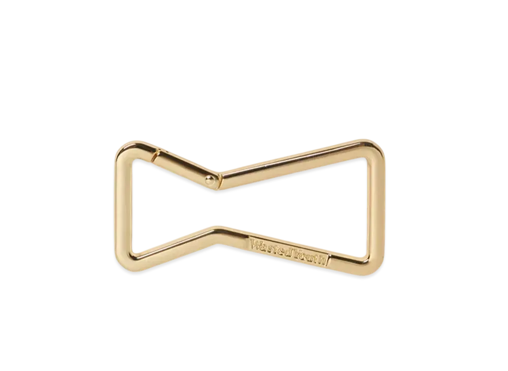 Wasted Youth Ribbon Carabiner "Gold"