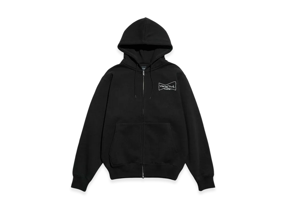 Wasted Youth x Tappei Zip Sweat Hoodie "Black"