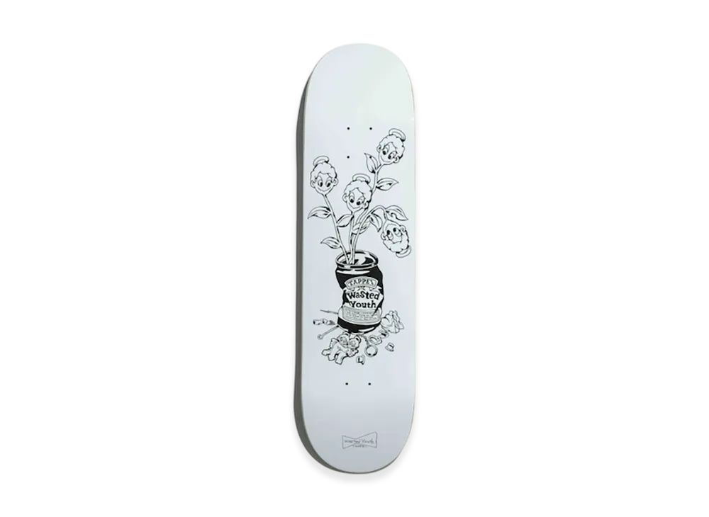 Wasted Youth x Tappei Skateboard Deck "White"