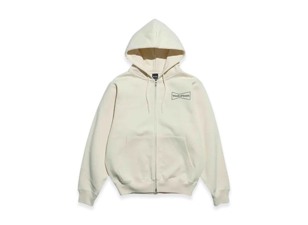 Wasted Youth DBMA Zip Sweat Hoodie "Cream"