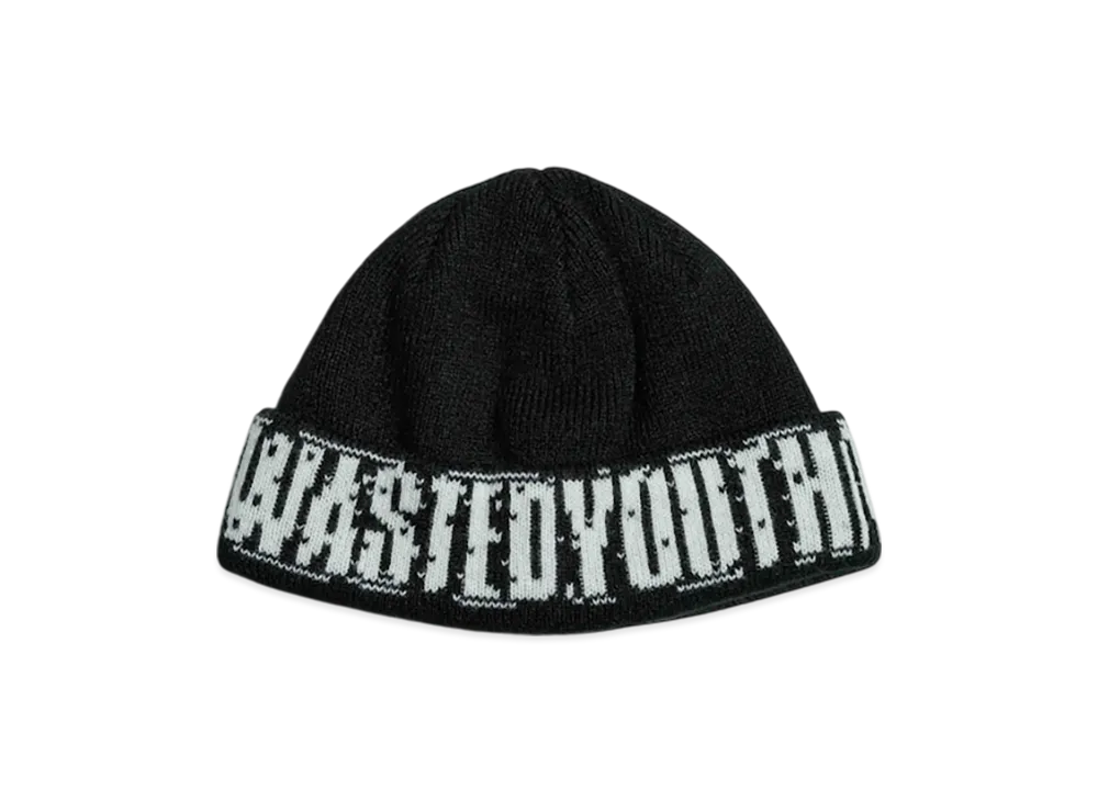 Wasted Youth Double Beanie "Black"