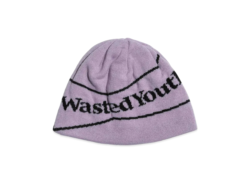 Wasted Youth Single Beanie 1 "Light Purple"