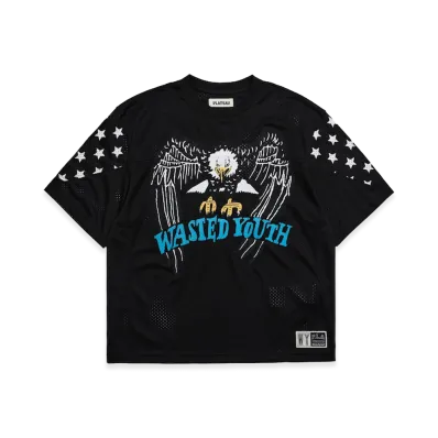 Wasted Youth x Plateau Studio P.L.A.W.Y Jersey Tee "Black"