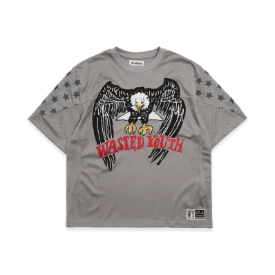 Wasted Youth x Plateau Studio P.L.A.W.Y Jersey Tee "Gray"