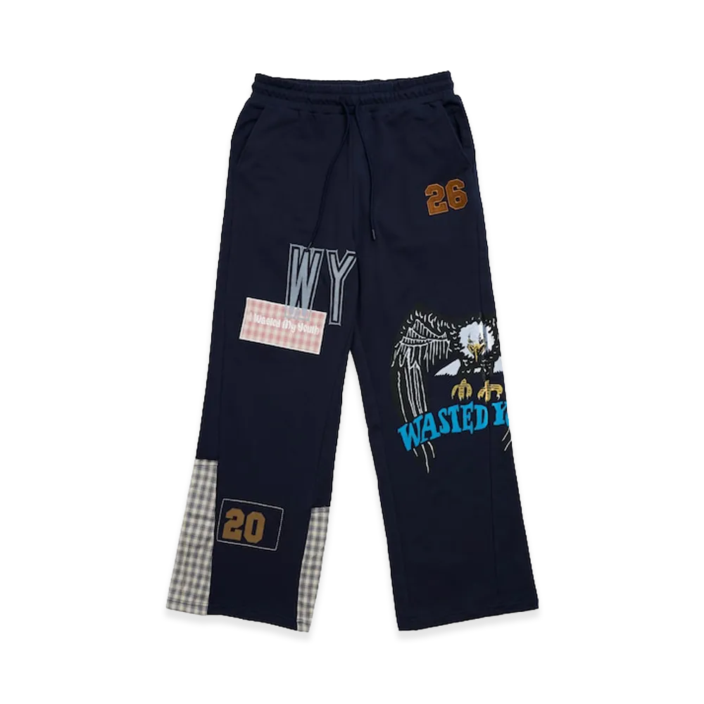 Wasted Youth x Plateau Studio P.L.A.W.Y Sweat Pants "Navy"