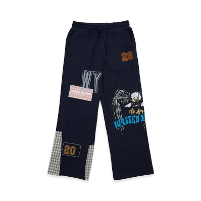 Wasted Youth x Plateau Studio P.L.A.W.Y Sweat Pants "Navy"