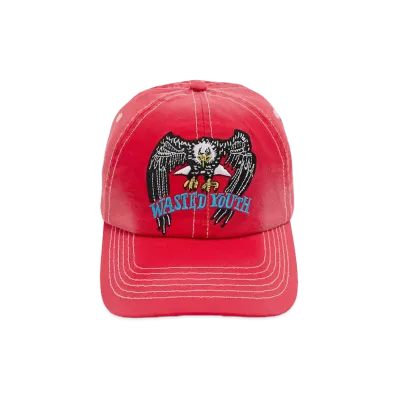 Wasted Youth x Plateau Studio P.L.A.W.Y Cap "Red"