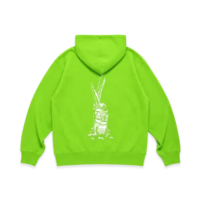 Wasted Youth Zip Up Hoodie "Green"