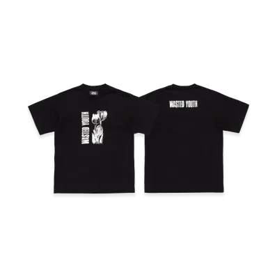 Wasted Youth T-Shirt #4 "Black"