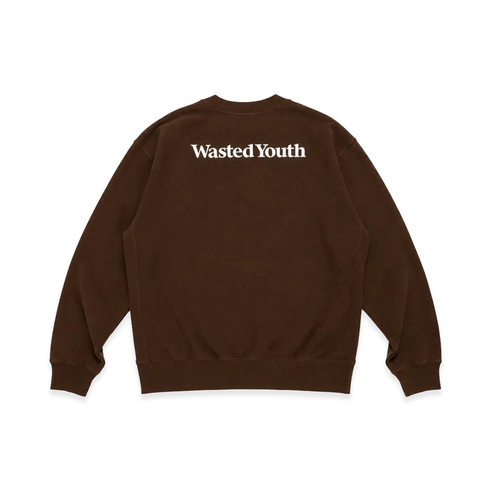 Wasted Youth Sweatshirt "Brown"