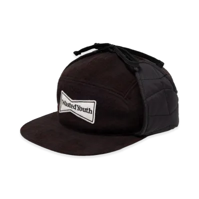 Wasted Youth Ear Flap Cap "Black"