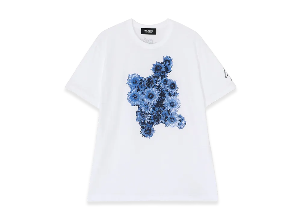 WILDSIDE YOHJI YAMAMOTO Flower T-shirt "White"