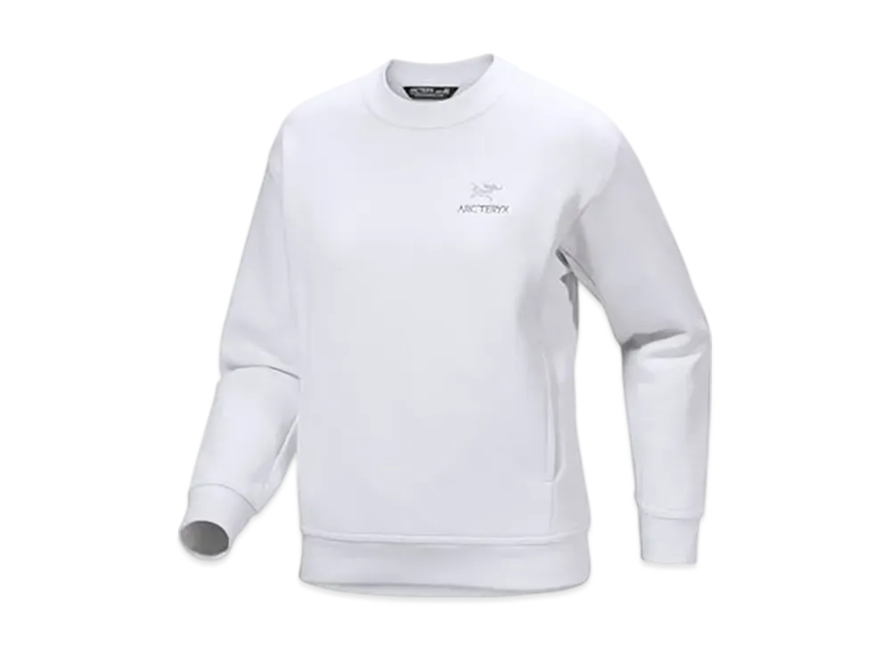 ARC'TERYX Women's Emblem Fleece Crew Neck Pullover "White"