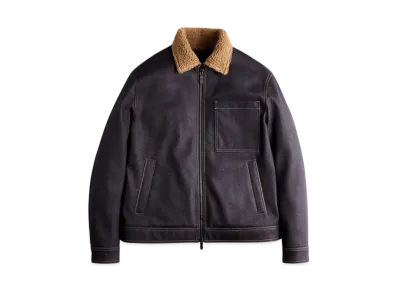 TOD'S Trucker Jacket in Wool Denim "Blue"