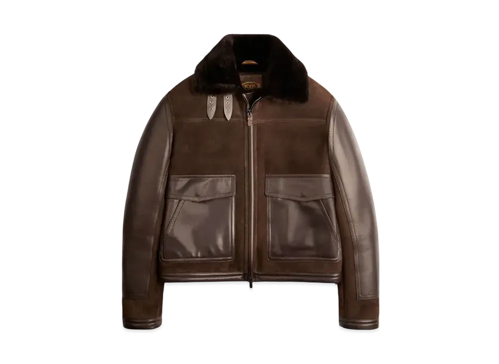 TOD'S Biker in Sheepskin "Brown"