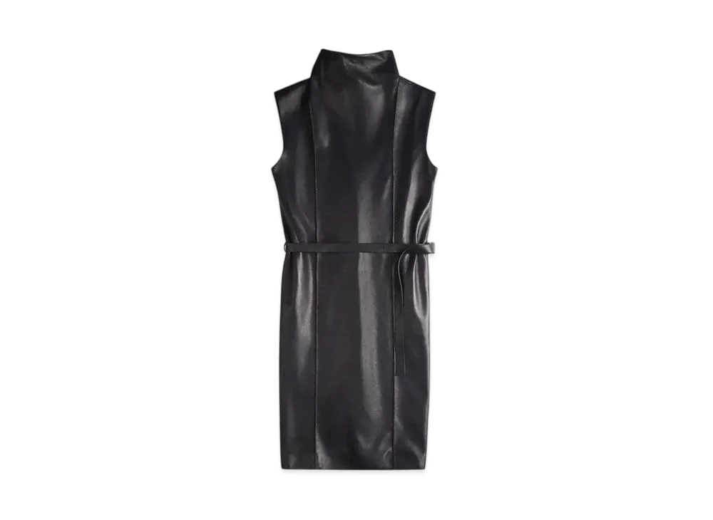 TOD'S Dress in Nappa Leather "Gray"
