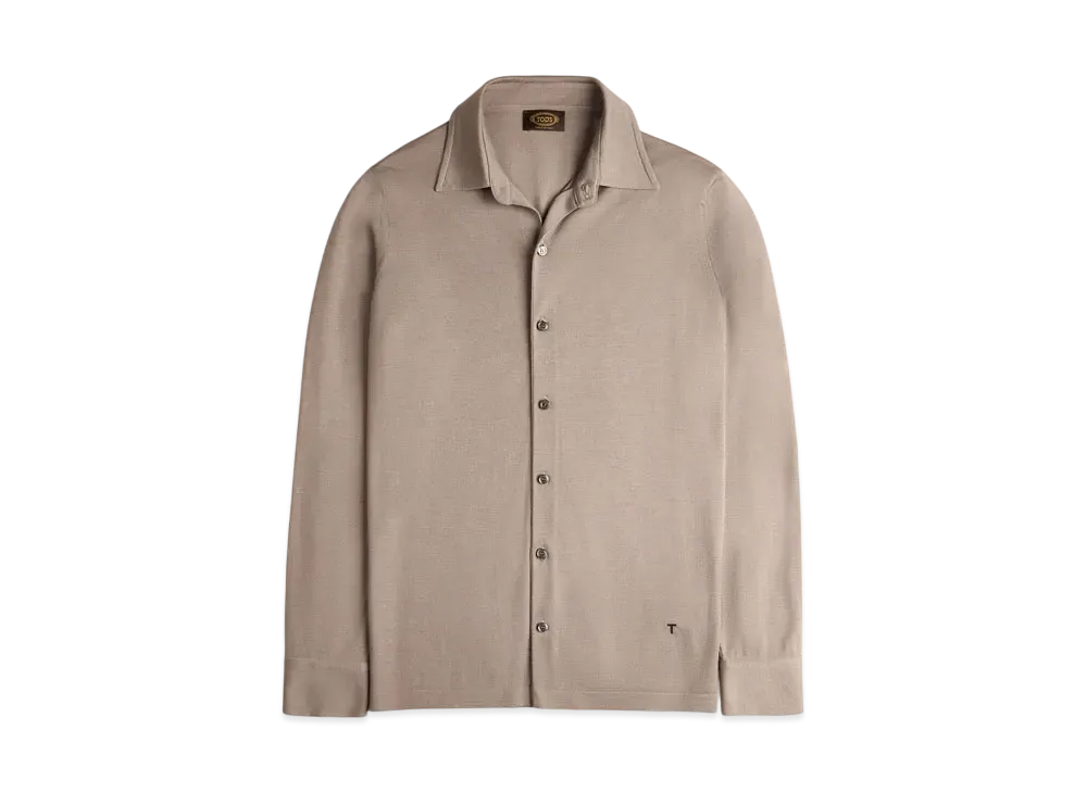 TOD'S Shirt in T15 Wool "Beige"