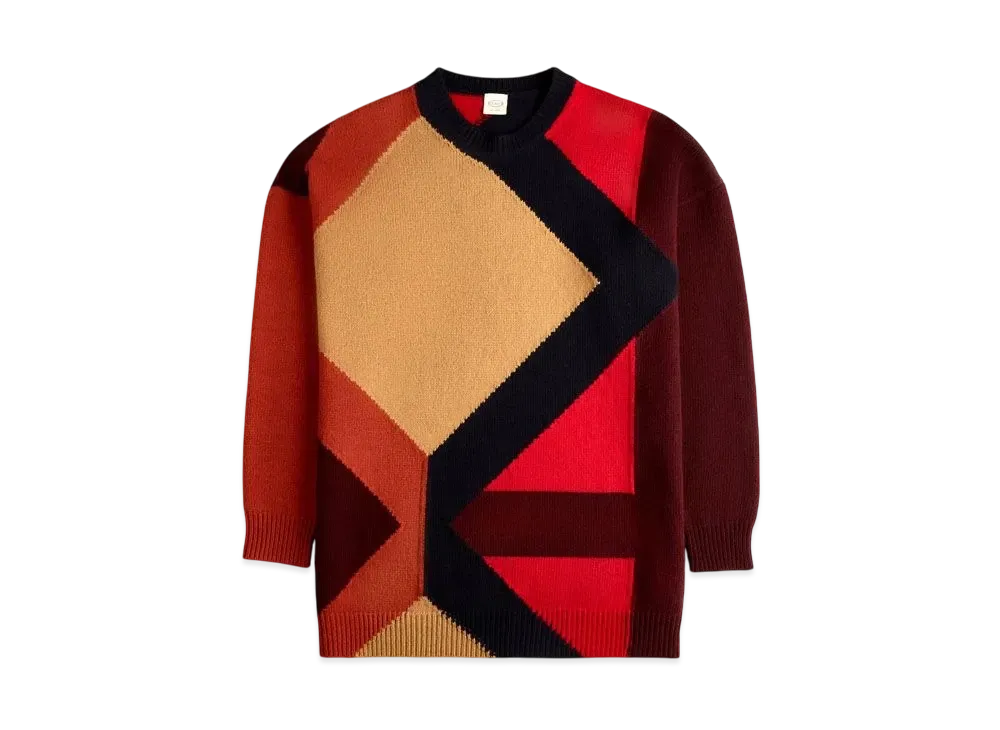 TOD'S Round Neck Pull Over "Red/Gray"