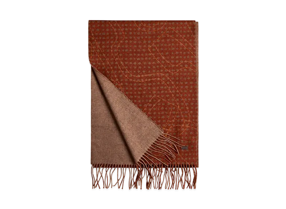 TOD'S Cashmere Blend Scarf "Brown"