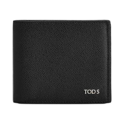 TOD'S Portafoglio Bi-Fold in Pelle "Black"