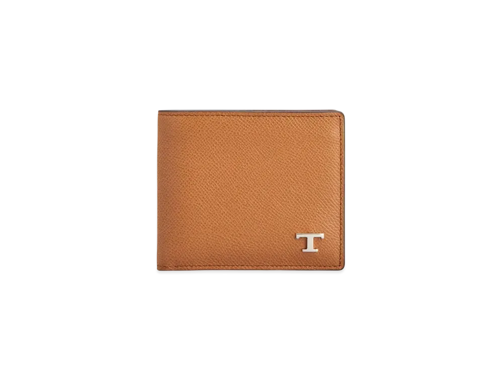 TOD'S Wallet in Leather "Brown/Orange"