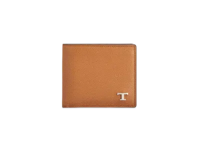 TOD'S Wallet in Leather "Brown/Orange"
