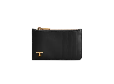 TOD'S Card Holder in Leather "Black"
