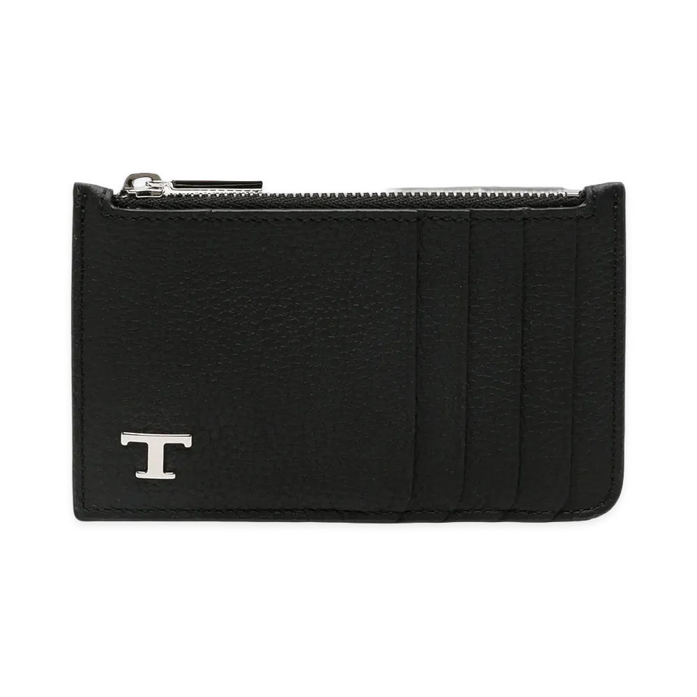 TOD'S Portacarte Con Zip "Black"