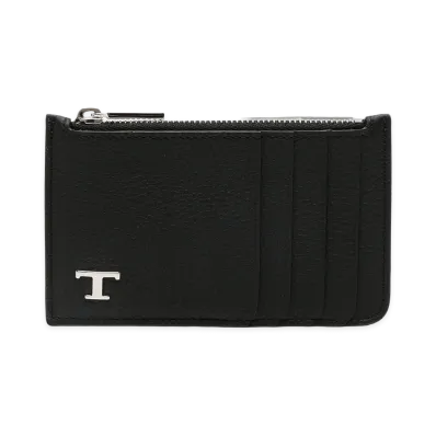 TOD'S Portacarte Con Zip "Black"