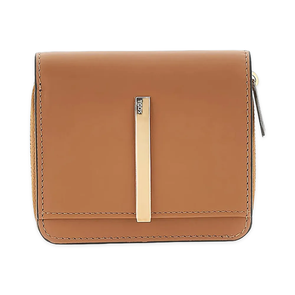 TOD'S Women's Business Card Holder in Leather "Brown"