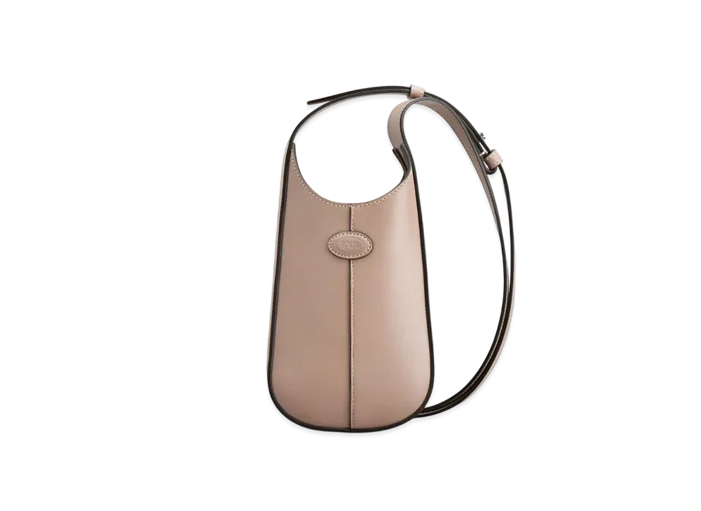 TOD'S Micro Hobo Di Bag in Leather "Beige"