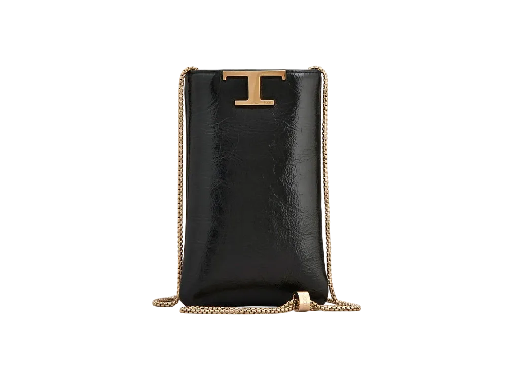 TOD'S T Timeless Smartphone Bag "Black"