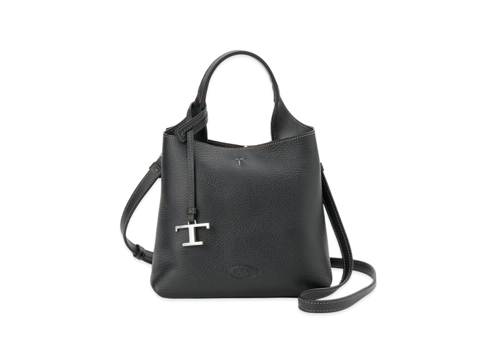 トッズ レザー バッグ ミニ "ブラック"