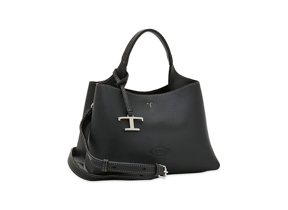 TOD'S Women's T Timeless Charm Leather Micro Handbag "Black"