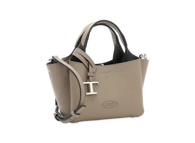 TOD'S Women's Leather Micro Handbag "Greige"