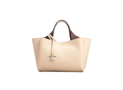 TOD'S Bag in Leather Mini "Off White "