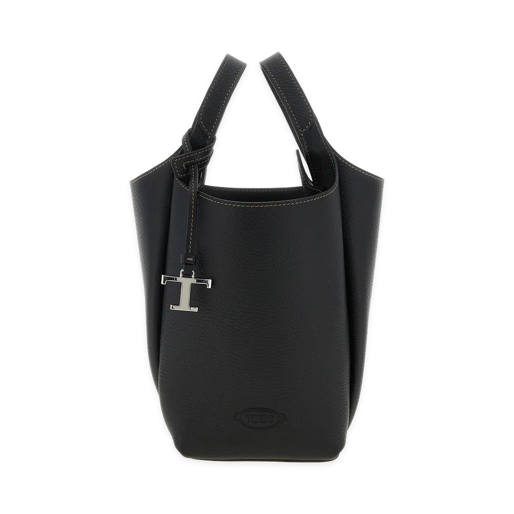 TOD'S Women's T Timeless Mini Bucket Bag "Black"
