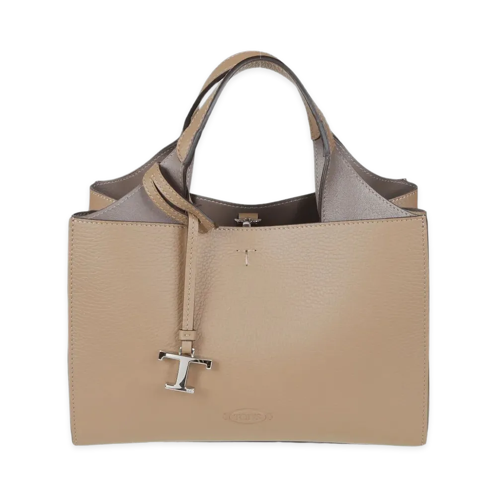 TOD'S Women's Borsa A Mano Mini Con Tracolla "Beige"